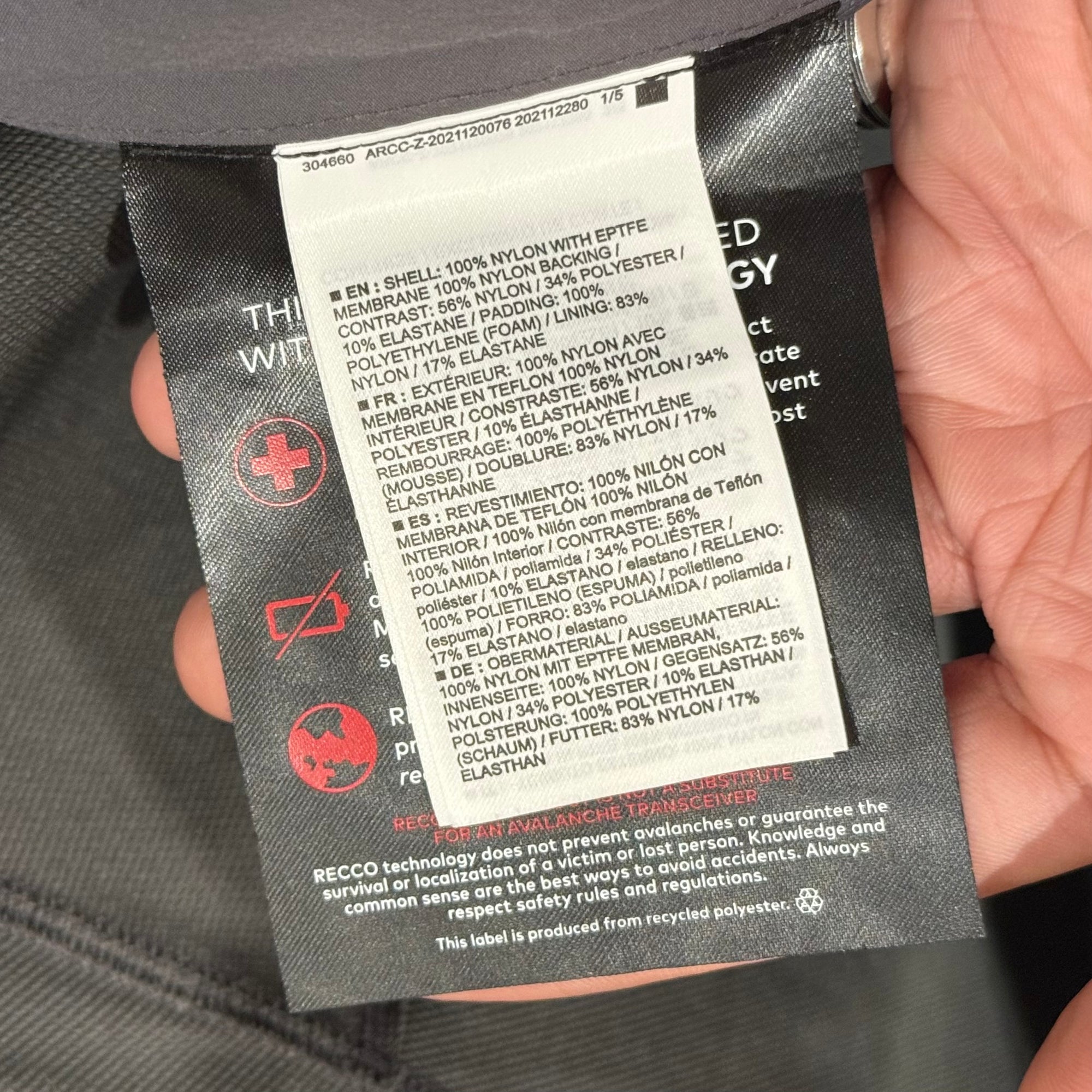 ARC’TERYX GORETEX ALL WEATHER PANTS ‘SLATE’
