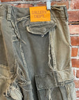 GALLERY DEPT. DISTRESSED PROGRAMMER CARGO PANTS ‘OLIVE’