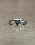CHROME HEARTS PLUS CROSS HEART BUBBLE GUM RING ‘SILVER’