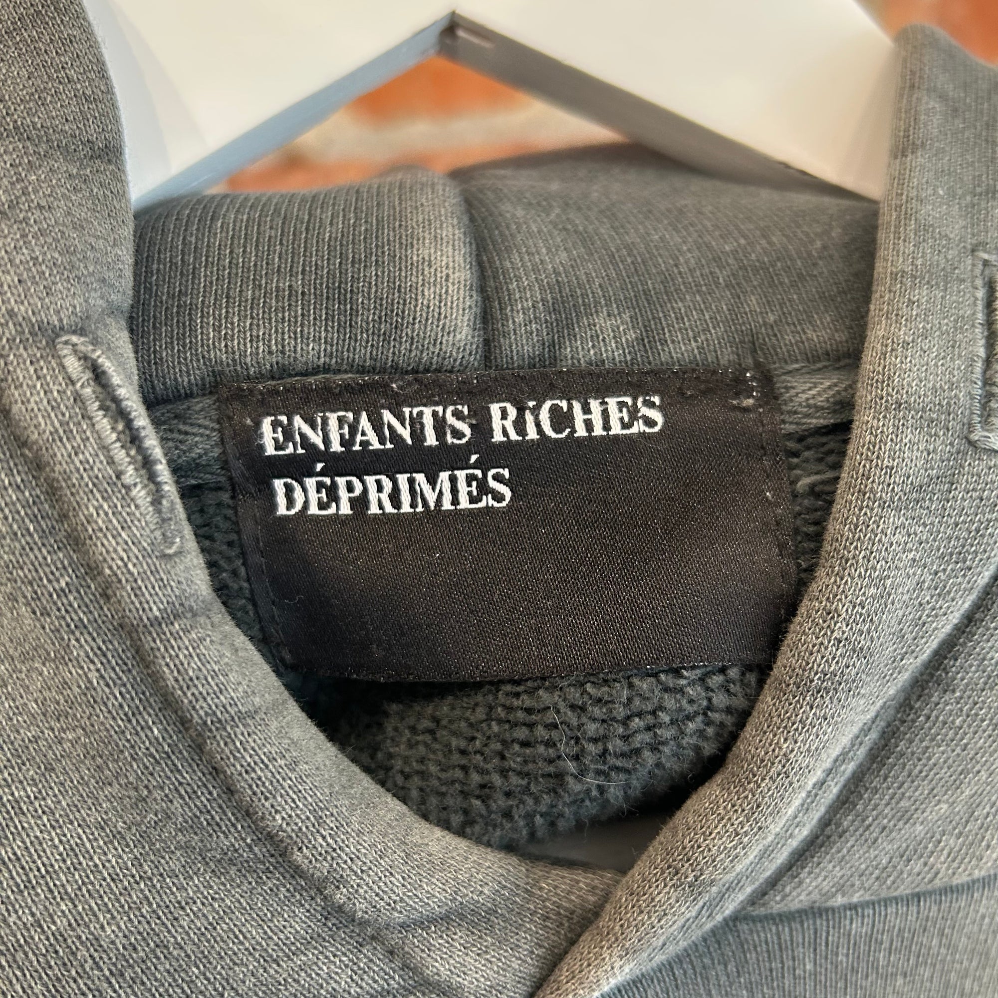 ENFANTS RICHES DEPRIMES SS23 DEMOLITION DERBY HOODIE ‘VNTG BLACK’