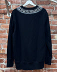 GIVENCHY X CHITO EMBOSSED CHAIN SWEATSHIRT ‘BLACK/WHITE’