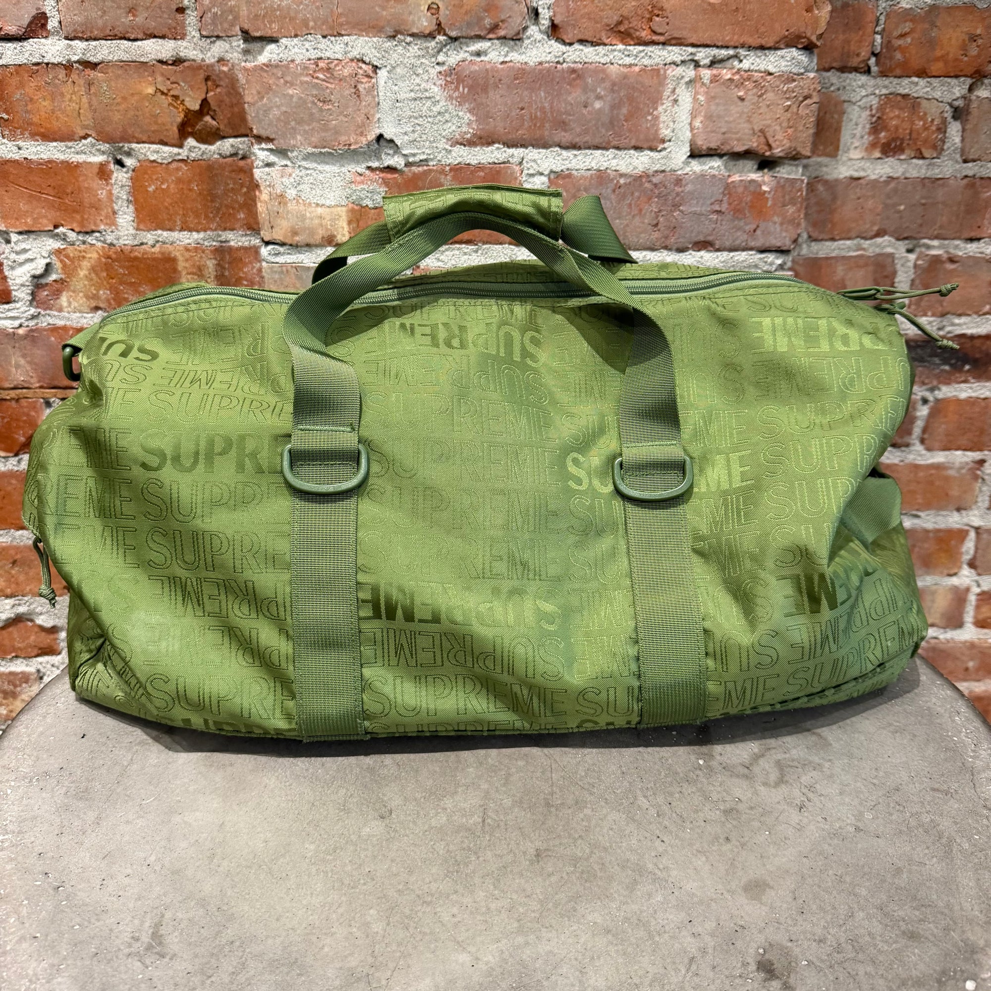 SUPREME SS19 BOX LOGO CORDURA DUFFLE BAG ‘OLIVE’