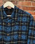 CHROME HEARTS MONOGRAM WORK DOG FLANNEL ‘BLUE’