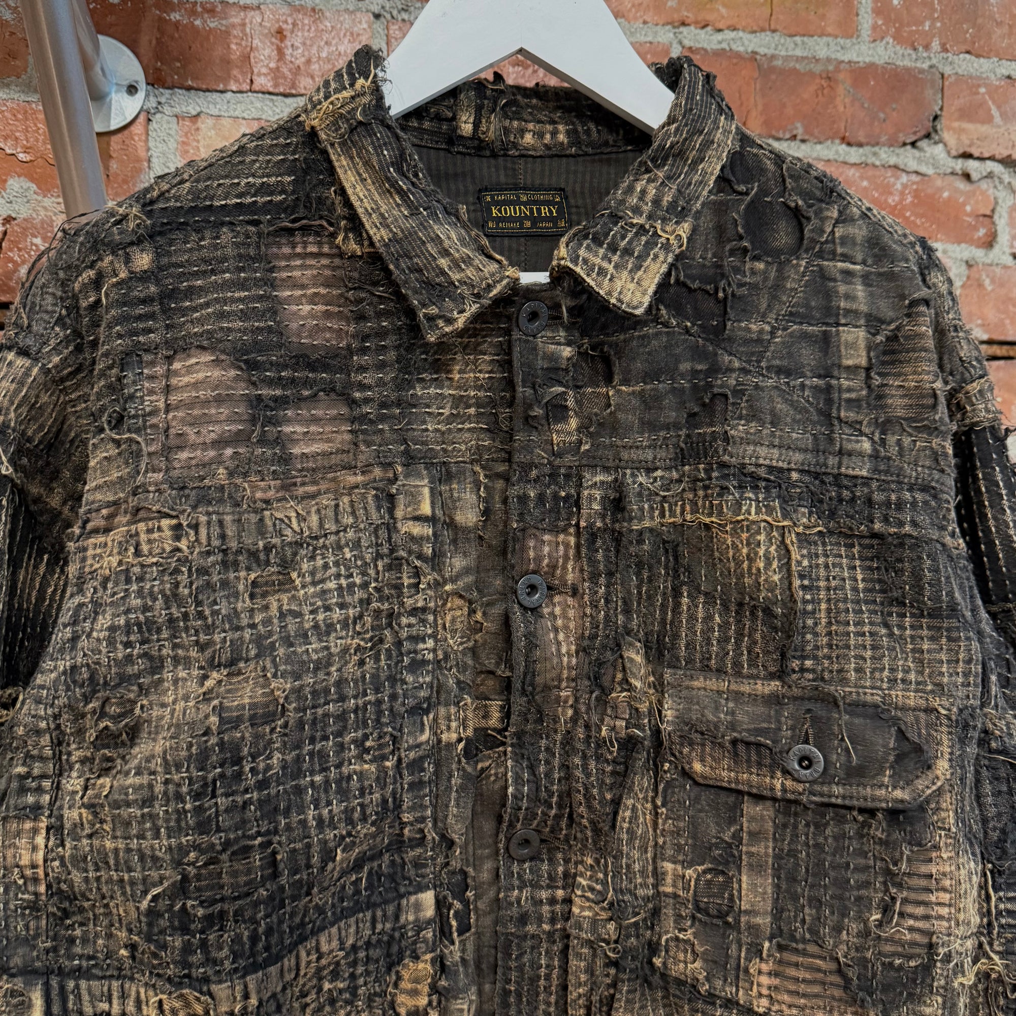 KAPITAL TEA CORE SPRING 1ST BORO JACKET ‘BLACK INDIGO’