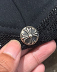 CHROME HEARTS TRIPLE PONY HAIR CROSS PATCH TRUCKER ‘BLACK’