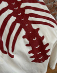 KAPITAL KOUNTRY OVERSIZED BONES TEE ‘BLUE/RED’