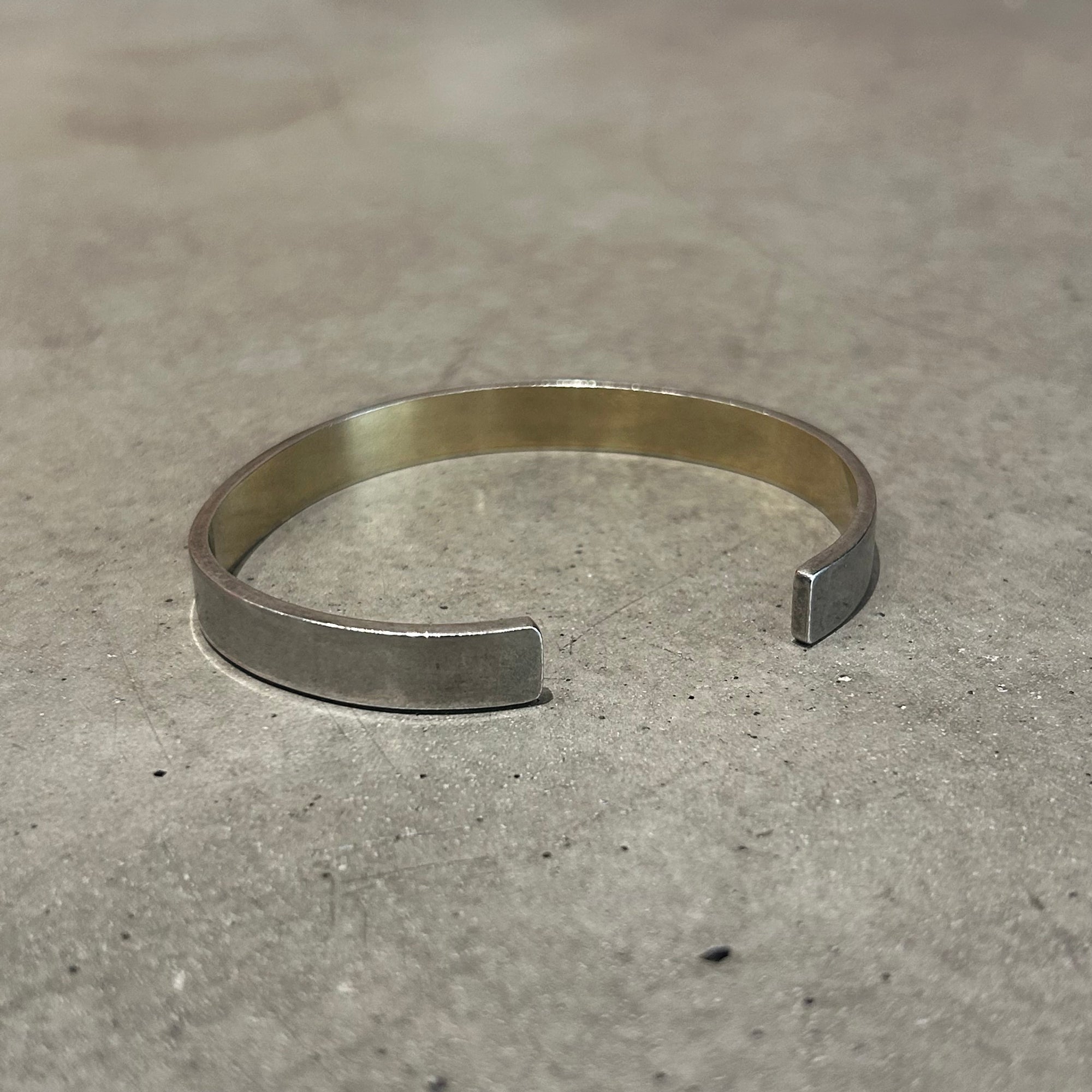 MAISON MARGIELA .925 CUFF BANGLE BRACELET ‘TARNISHED SILVER’