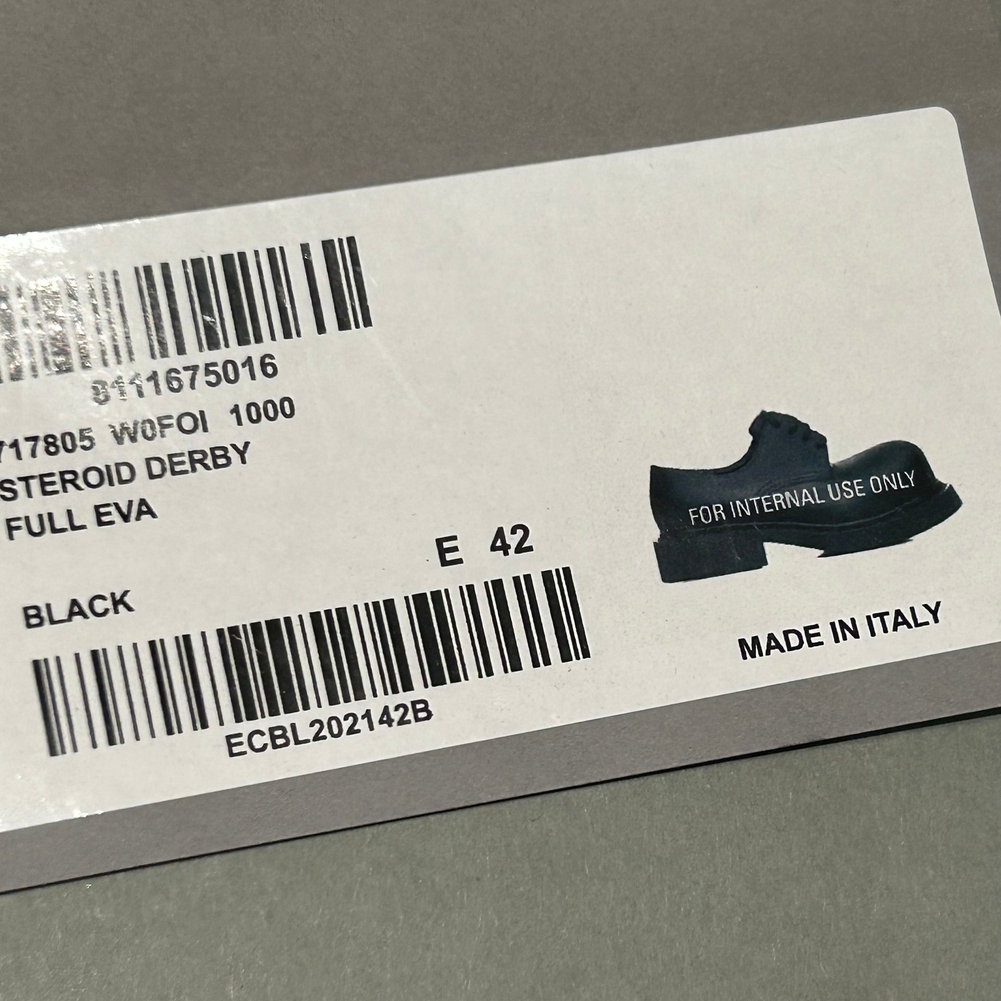 BALENCIAGA STEROID DERBIES ‘BLACK’