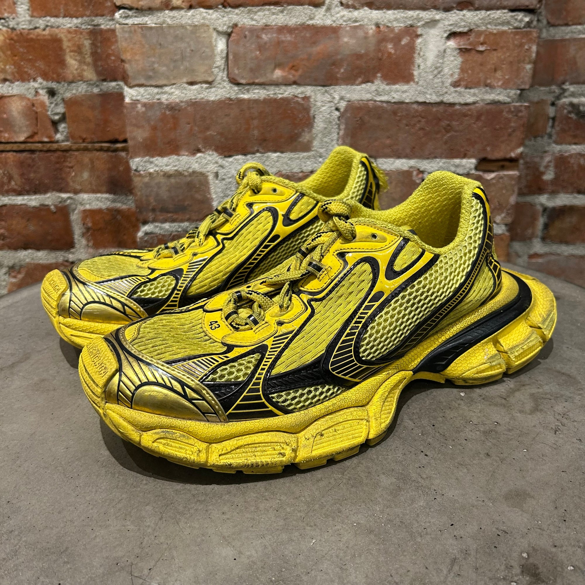 BALENCIAGA 3XL DISTRESSED SNEAKERS ‘YELLOW’