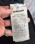 JIL SANDER MELTON WOOL BOMBER JACKET ‘BLACK’