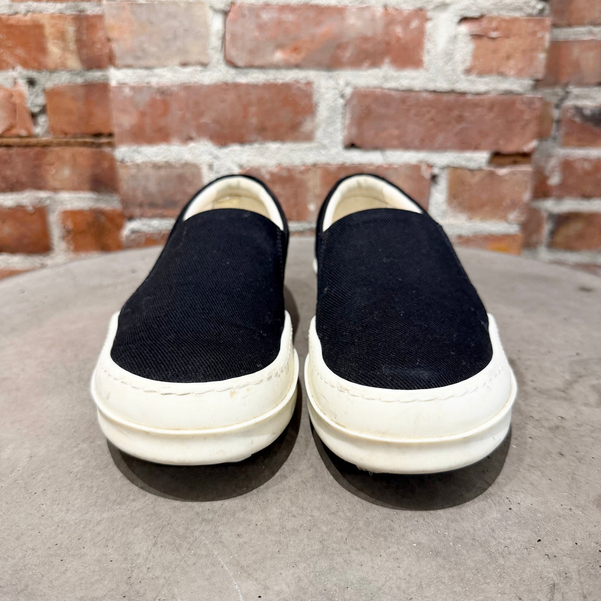 RICK OWENS DRKSDHW PENTA BOAT SLIP ON SNEAKERS ‘BLACK’