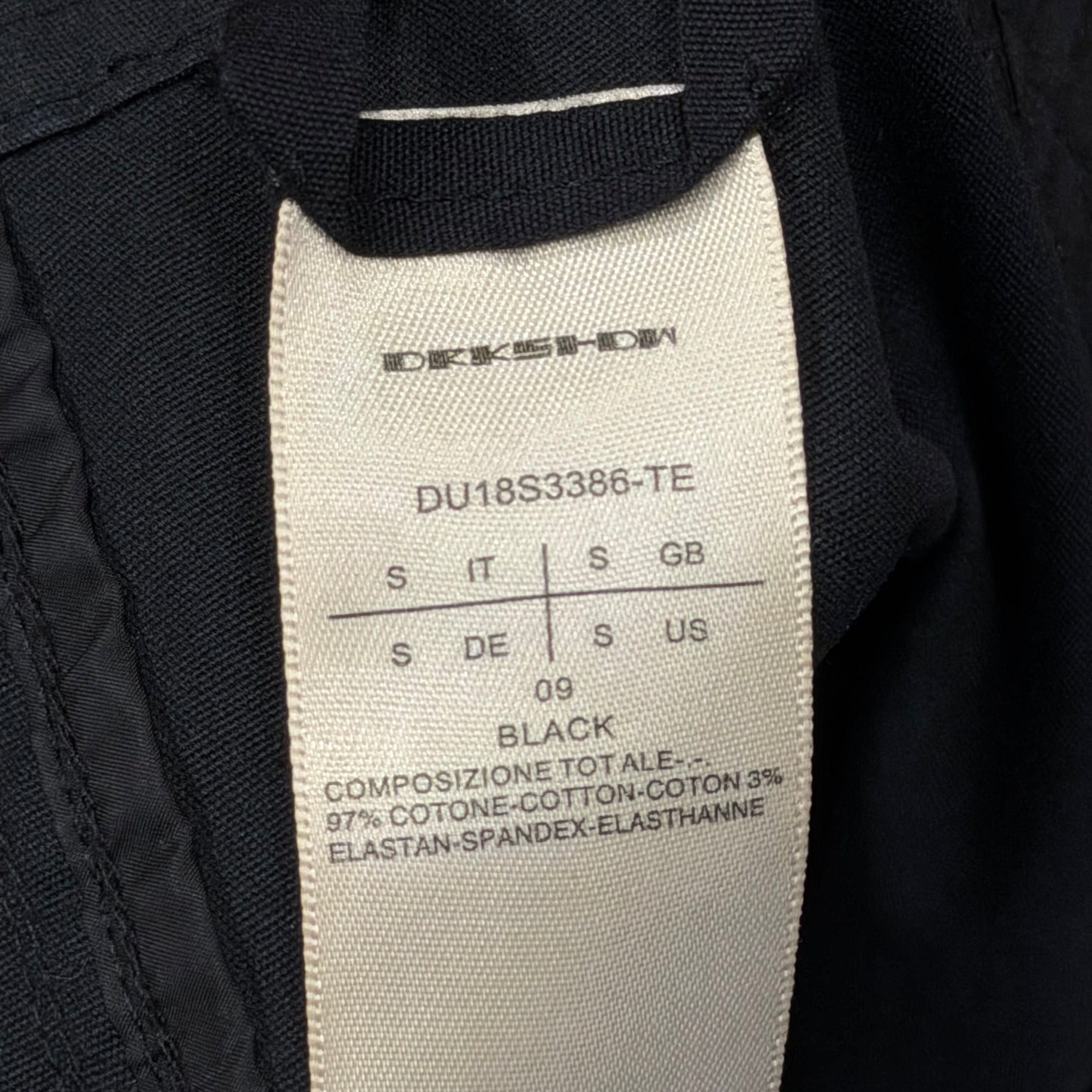 RICK OWENS DRKSDHW CREATCH CARGO SHORTS ‘BLACK’