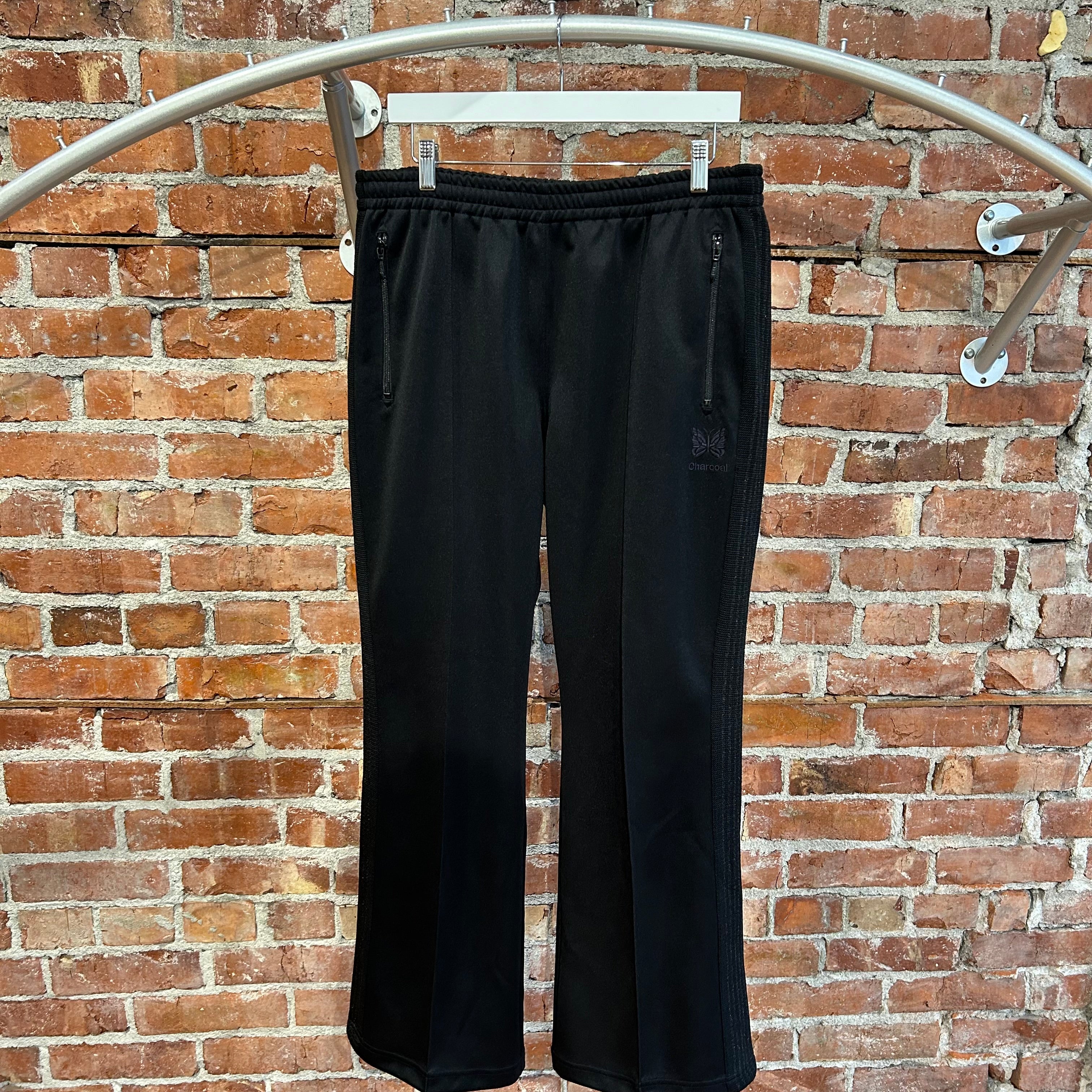NEEDLES x CHARCOAL FLARE TRACK PANTS 'BLACK' – Sadō Room
