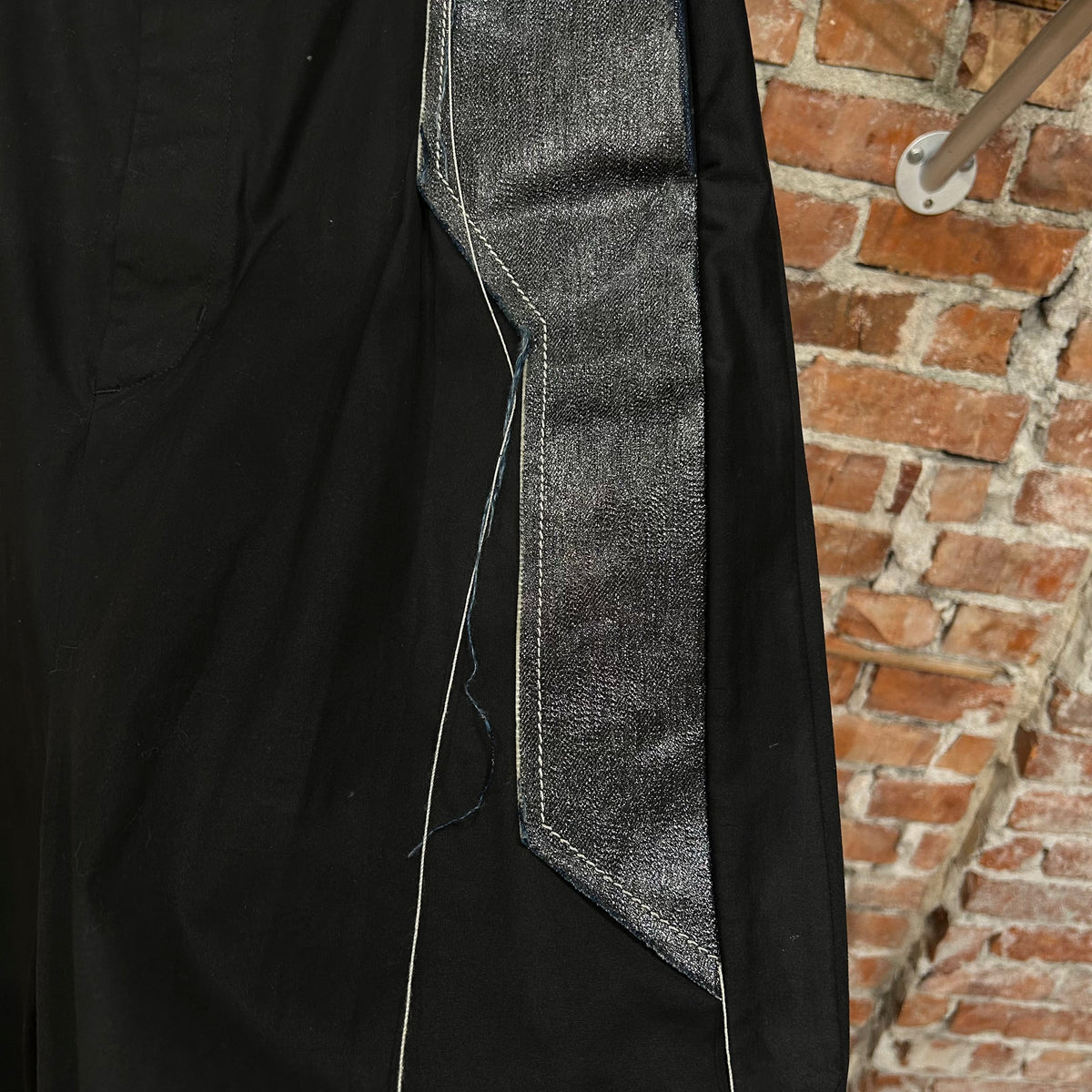 RICK OWENS SS19 BABEL PATCHED KARLOFF PANTS ‘BLACK’