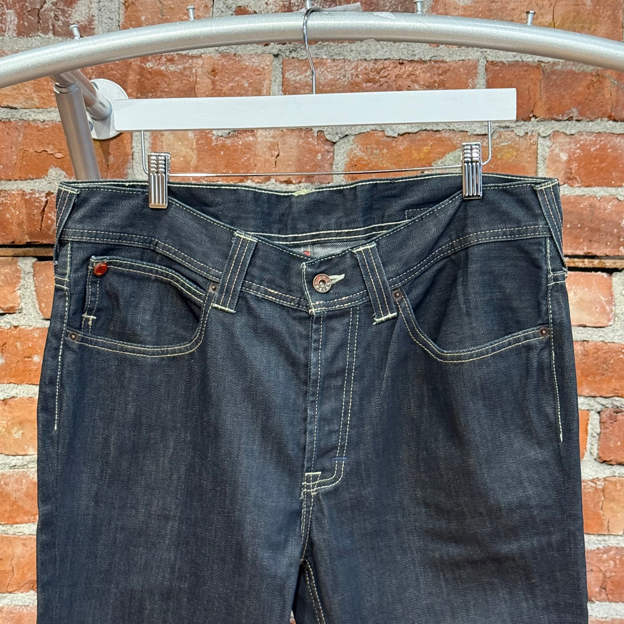 EVISU X PUMA BUCKLE-BACK STRAIGHT DENIM ‘INDIGO/MINT’