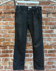 HERMES VINTAGE LEATHER DETAILED DENIM ‘BLACK’