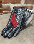 KAPITAL LAMBSKIN BANDANA GLOVES ‘BLACK’