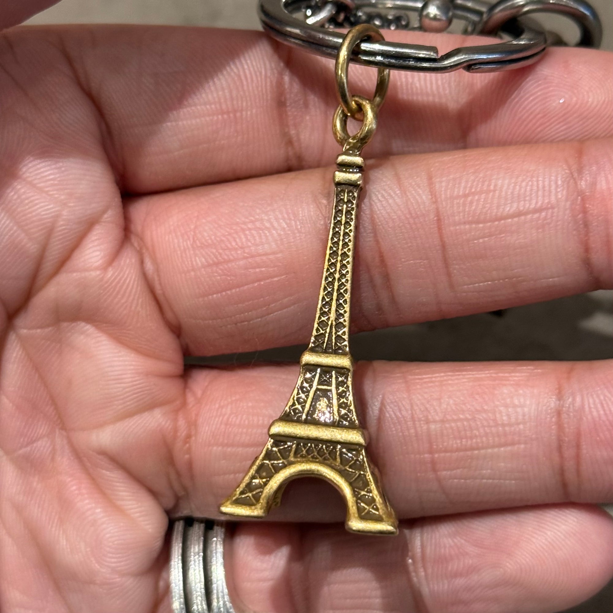 BALENCIAGA PARIS LANDMARKS KEYCHAIN ‘SILVER’