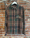 EVISU DISTRESSED FLANNEL 'GREEN'