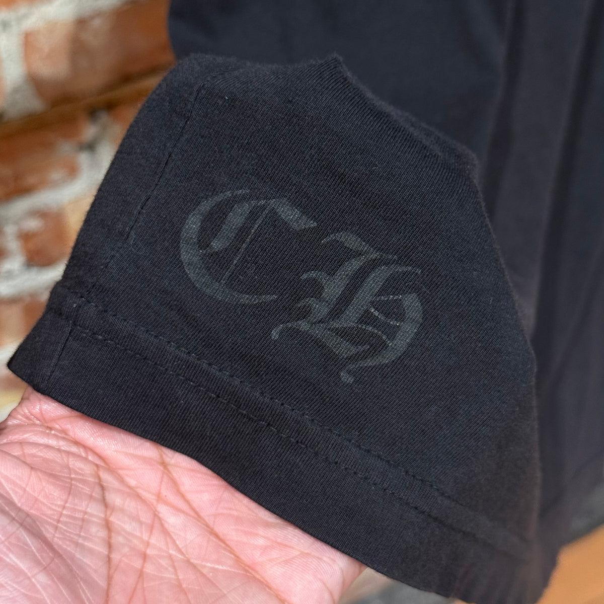 CHROME HEARTS HORSESHOE LOGO POCKET TEE ‘BLACK’