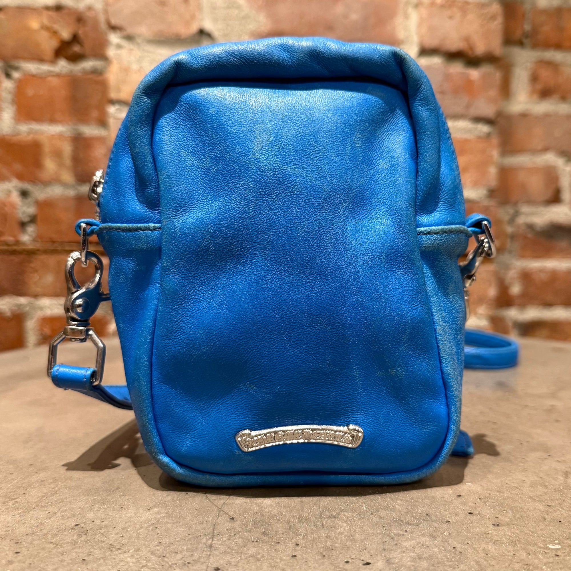 CHROME HEARTS TAKA MINI LEATHER BAG ‘BLUE’