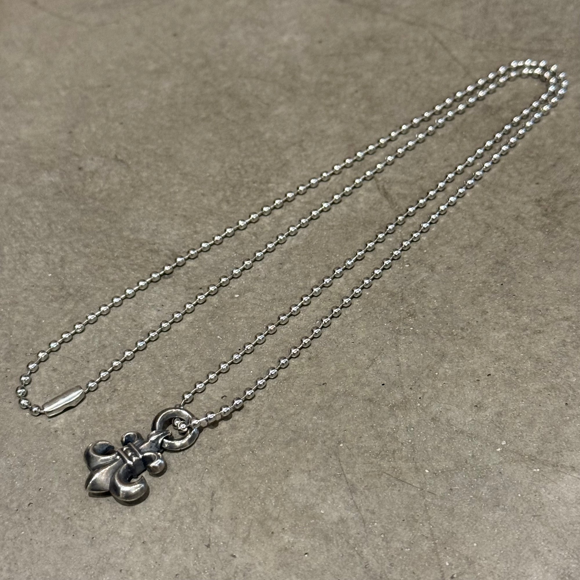 CHROME HEARTS BS FLEUR CHARM PENDANT NECKLACE ‘SILVER’