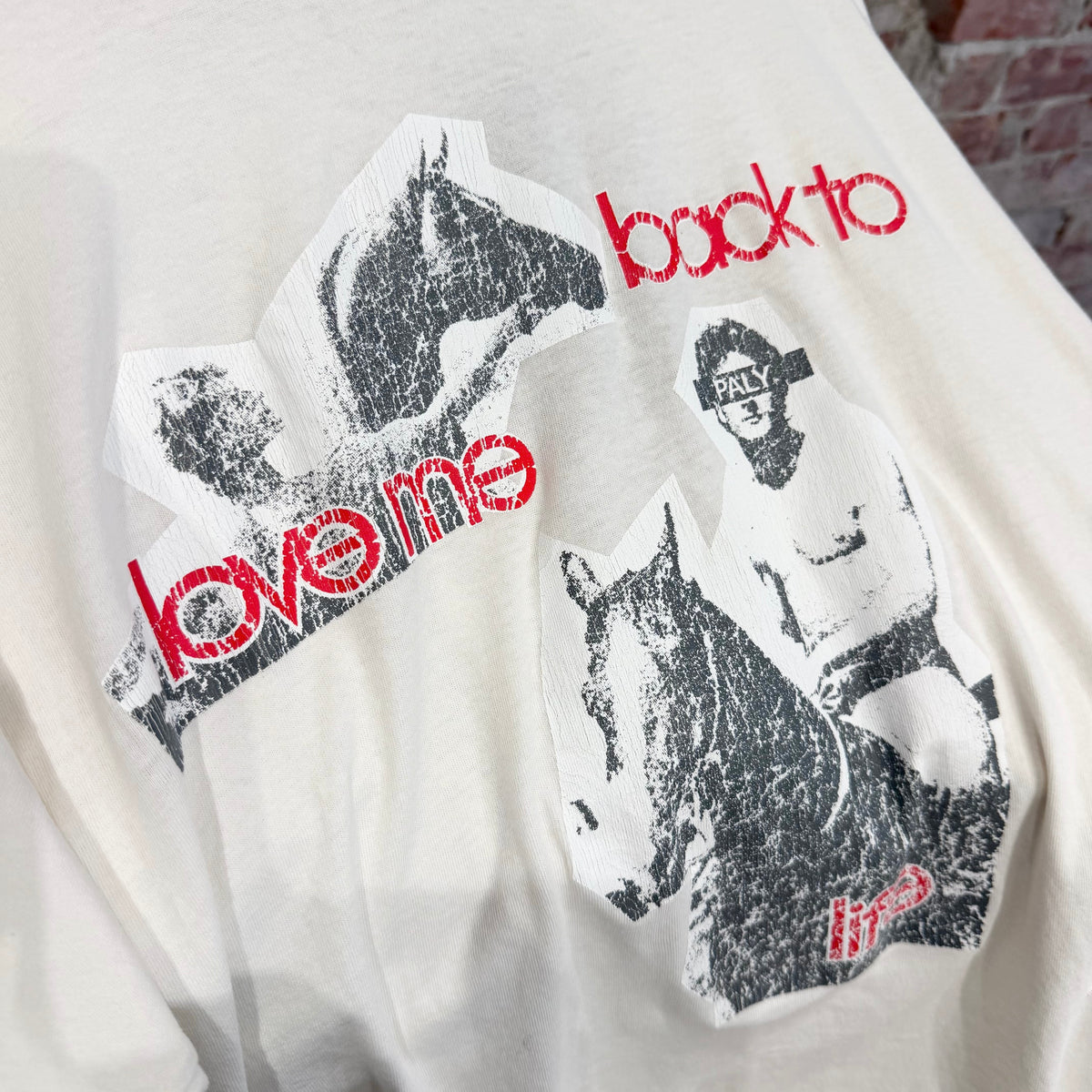 PALY HOLLYWOOD SS26 BACK TO LIFE RINGER TEE ‘CREAM’