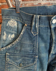 RALPH LAUREN DOUBLE RL BUSH CARGO CONCH DENIM ‘MUD WASH’