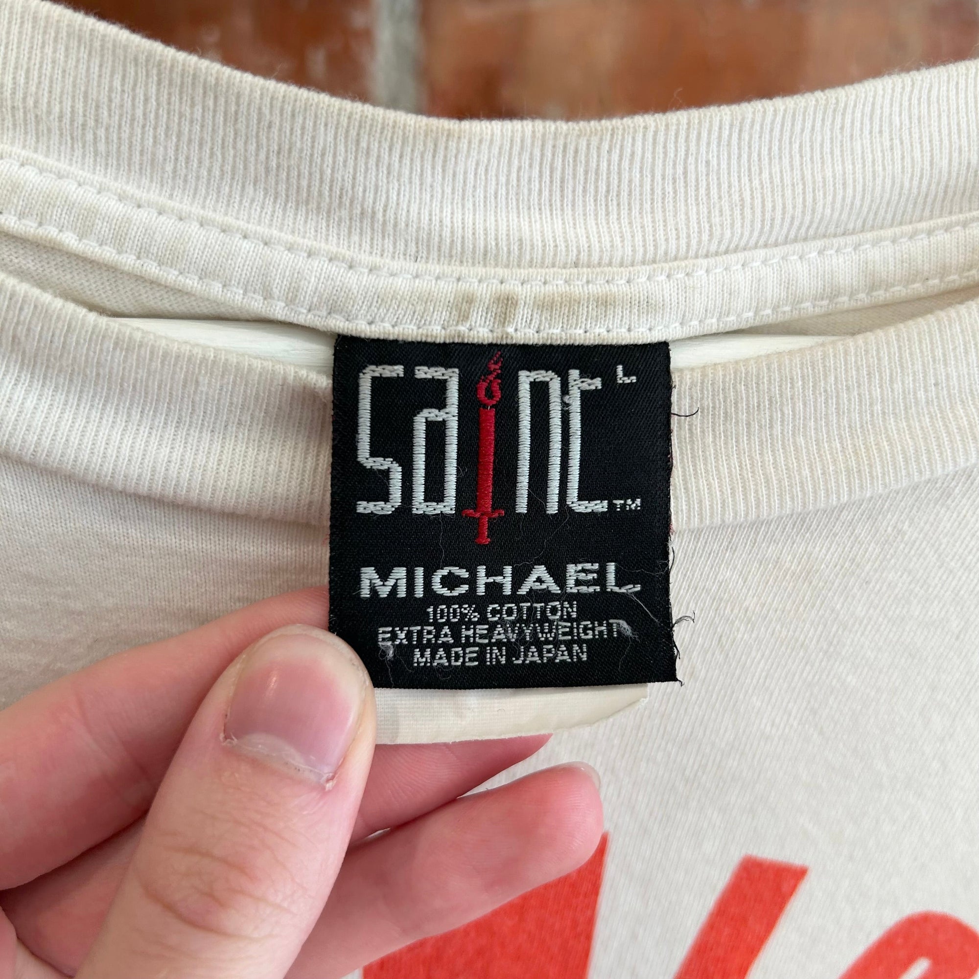 SAINT MICHAEL SPIRAL CIRCLE GRAPHIC TEE ‘MULTI’