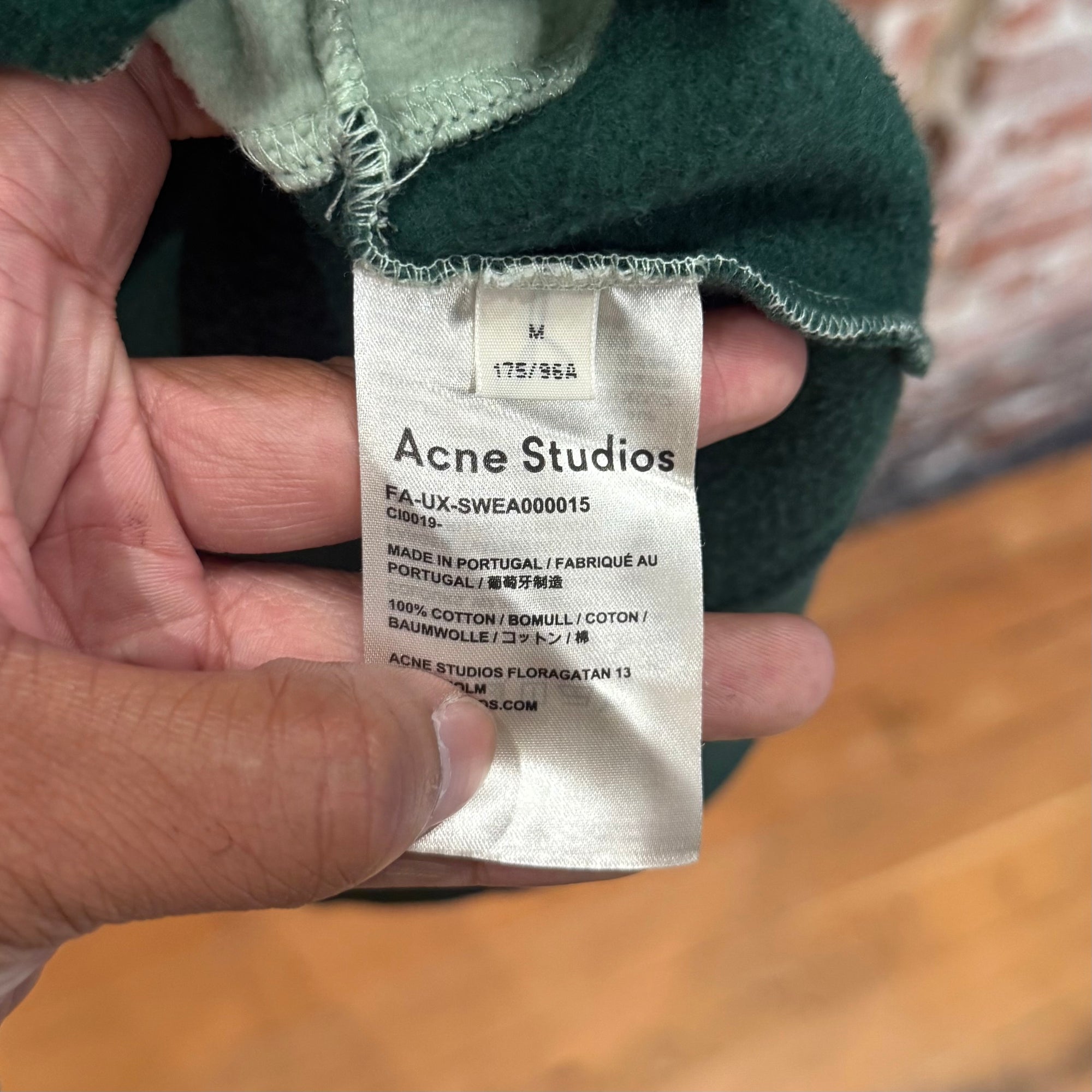 ACNE STUDIOS OVERSIZED FLINT FLAG QUARTER ZIP RUGBY ‘MULTI’