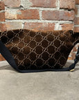 GUCCI GG PATTERN OPHIDIA ZIP WAIST BAG ‘BROWN’