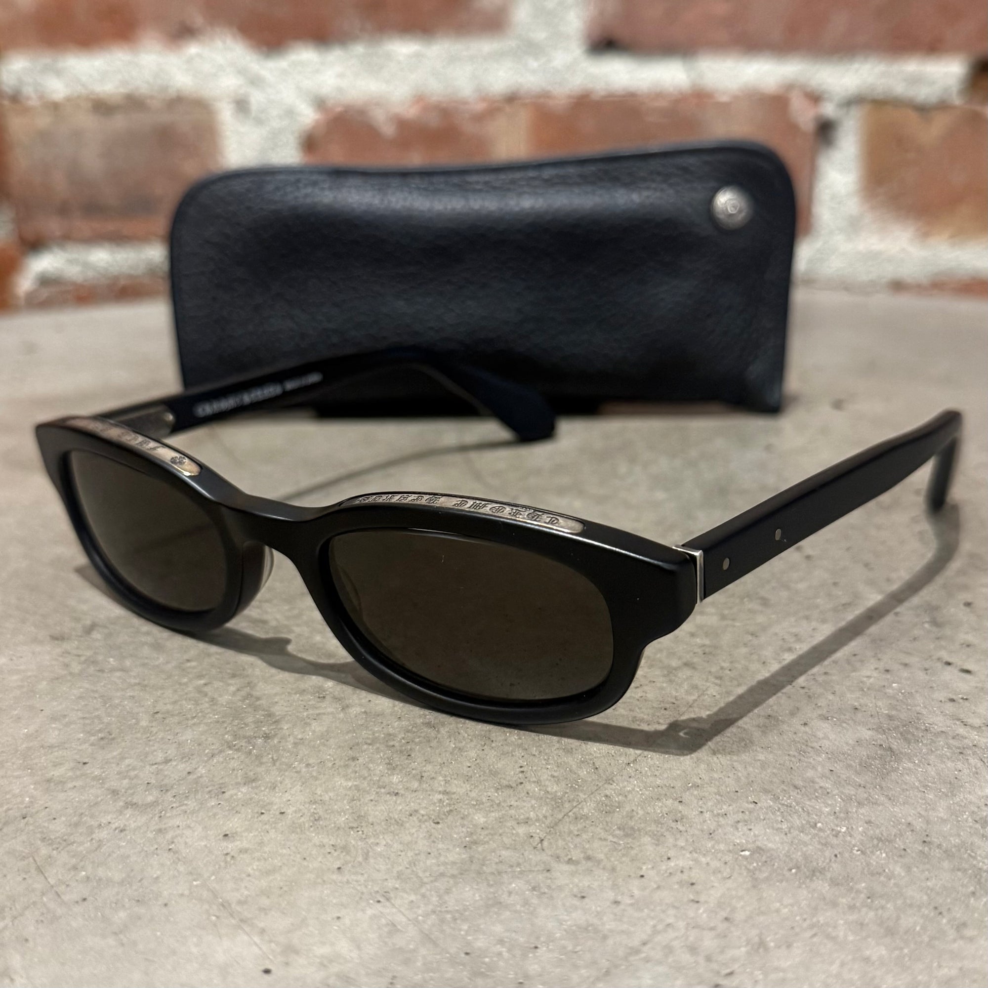 CHROME HEARTS MATTE LOWRIDER SUNGLASSES ‘BLACK’