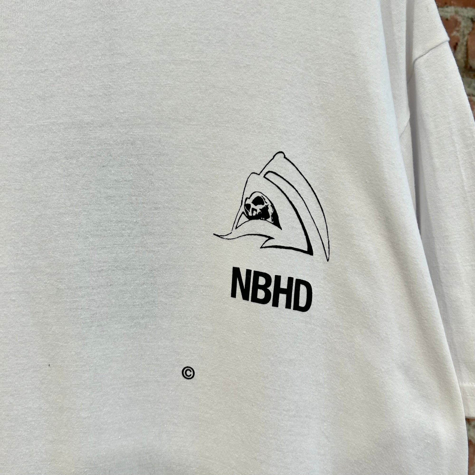 NEIGHBORHOOD NBHD GRIM REAPER TEE ‘WHITE’