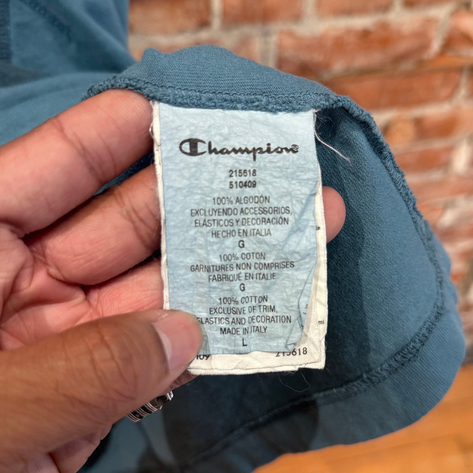 CRAIG GREEN x CHAMPION DIAMOND T-SHIRT ‘BLUE’