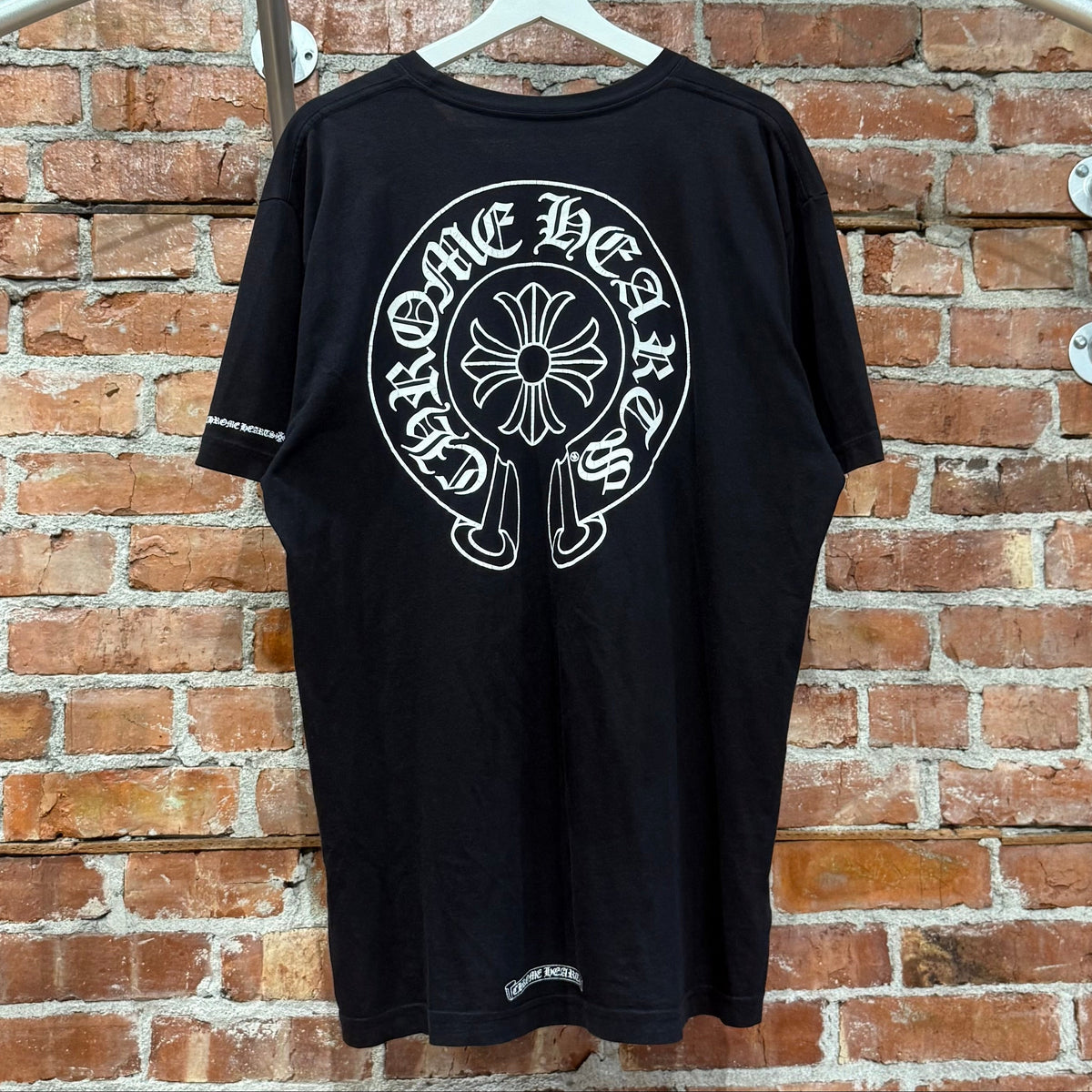 CHROME HEARTS HORSESHOE LOGO POCKET TEE ‘BLACK’