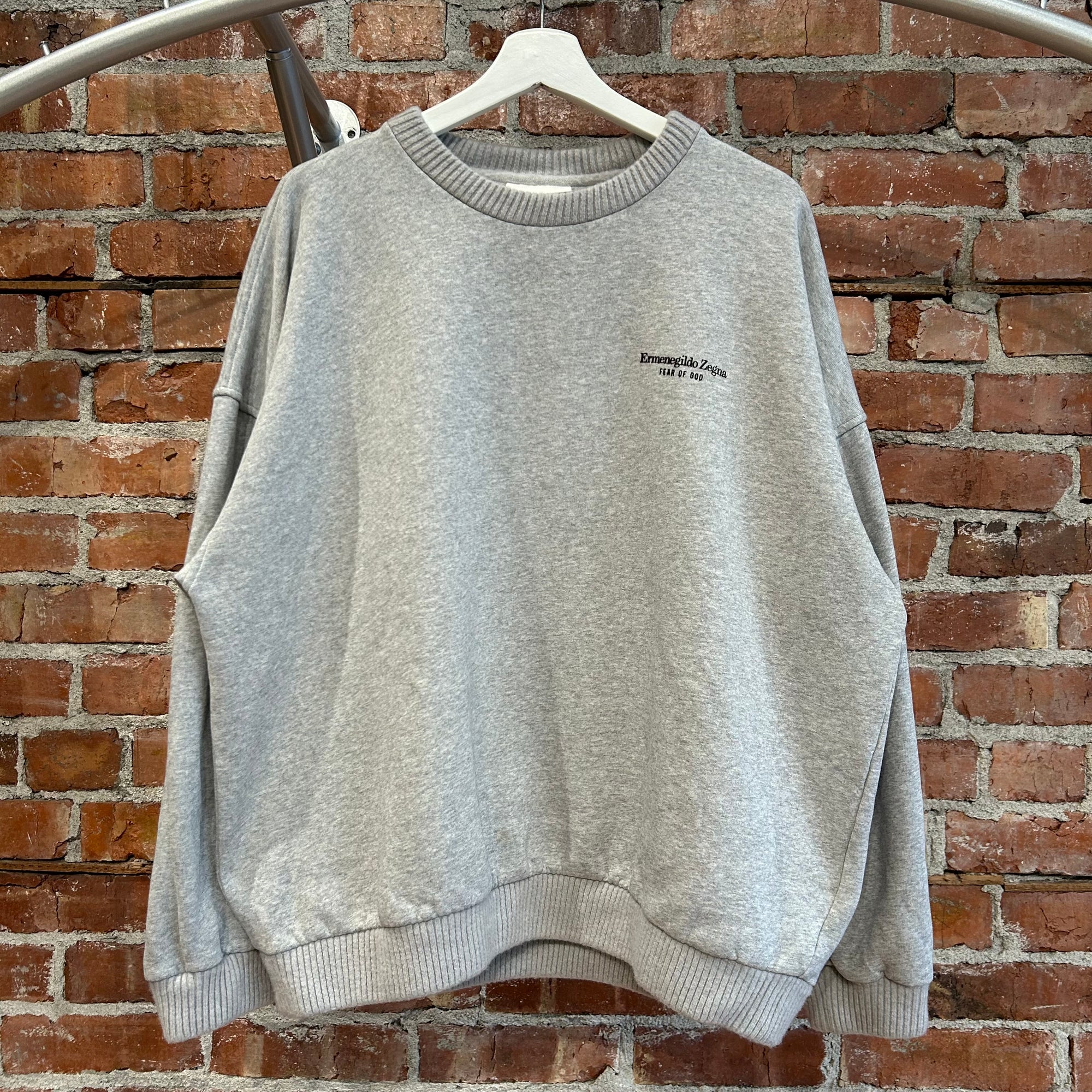 FEAR OF GOD X ZEGNA FW20 CREWNECK ‘GRAY’