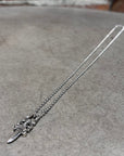 CHROME HEARTS MODERN ZIPPER DAGGER NECKLACE ‘SILVER’