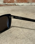 SAINT LAURENT RECTANGULAR FRAME SUNGLASSES ‘BLACK’