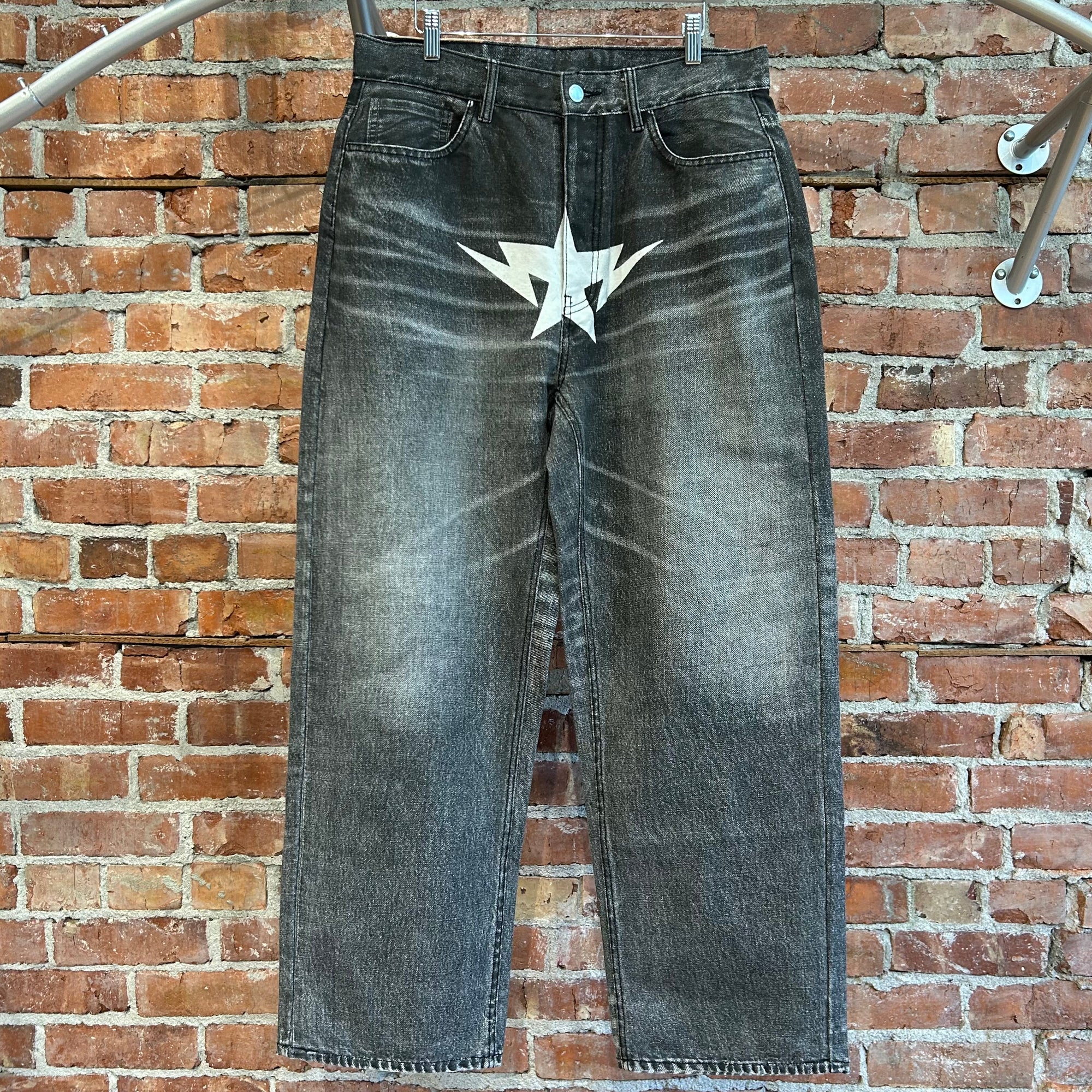 BAPE FAKE PRINT STA LOOSE FIT DENIM ‘VINTAGE BLACK’
