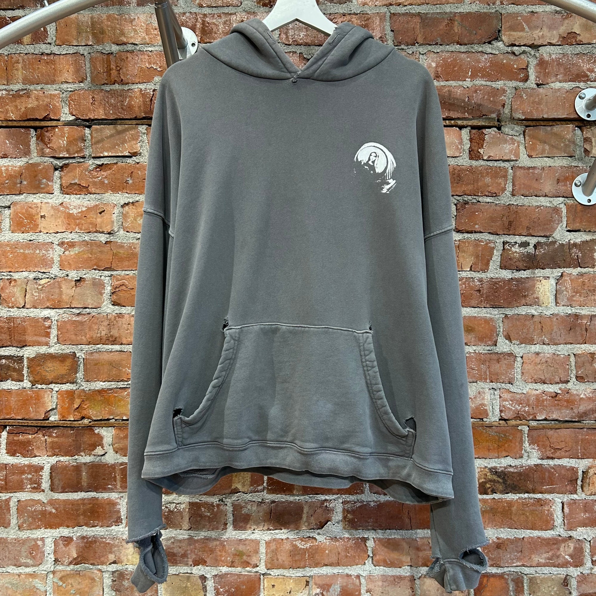ENFANTS RICHES DEPRIMES SS23 MOTHER MARY HOODIE ‘GREY’