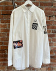 RAF SIMONS x FRED PERRY PATCHWORK SHIRT ‘WHITE’