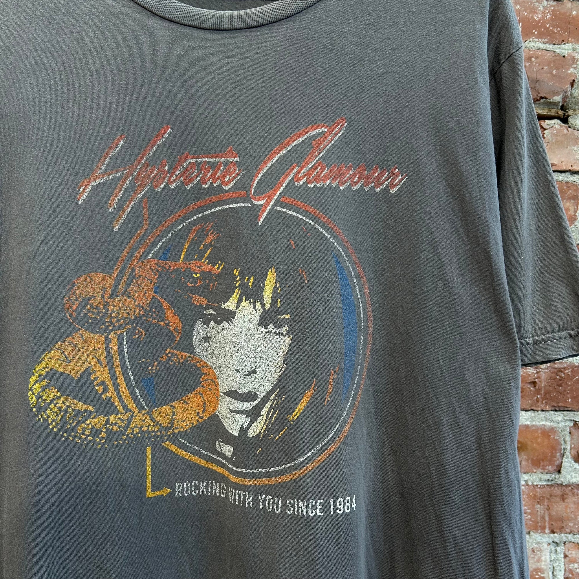 HYSTERIC GLAMOUR SERPENT ROCKER TEE 'BLACK'