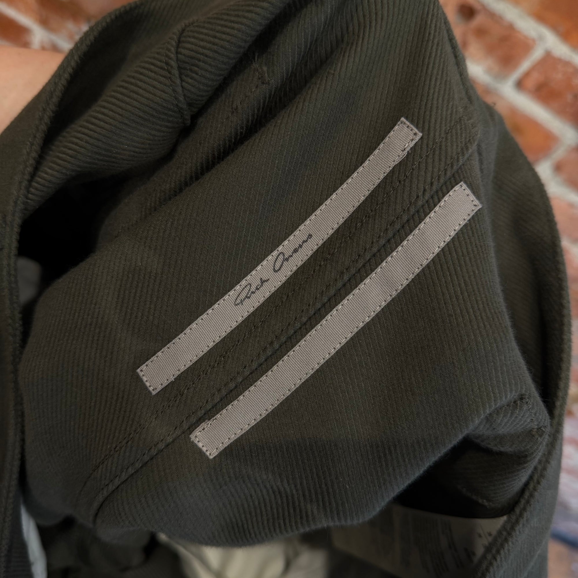 RICK OWENS FW25 CONCORDIANS GETH DOUBLE CARGO DENIM ‘BOSCO’