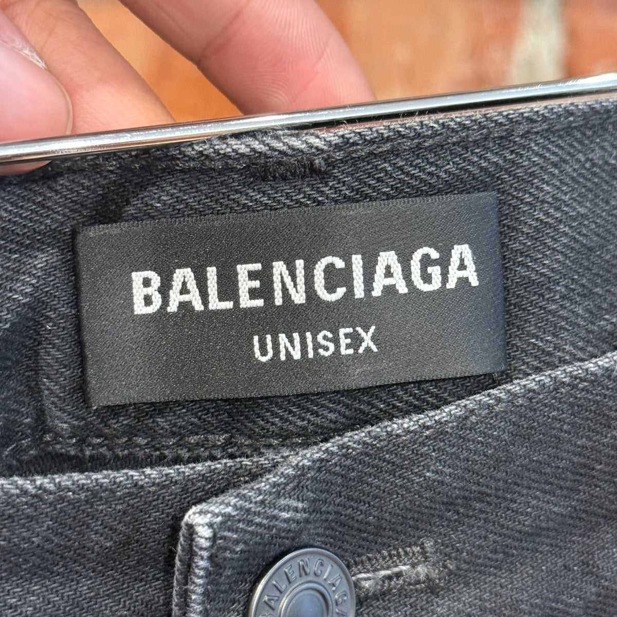 BALENCIAGA SS22 STRAIGHT LEG DISTRESSED DENIM ‘BLACK’
