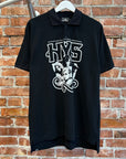 HYSTERIC GLAMOUR HYS ANGELS POLO 'BLACK/WHITE'