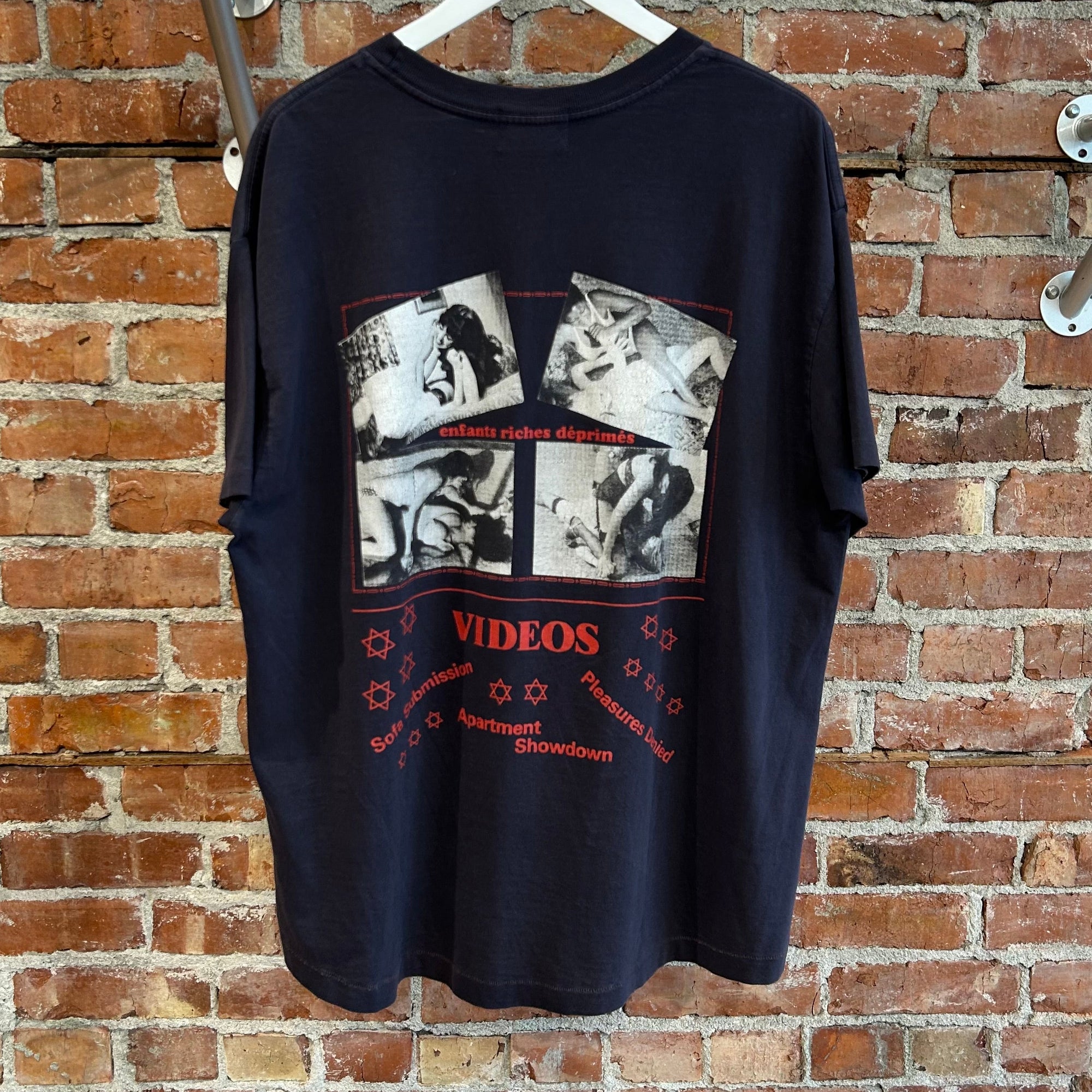 ENFANTS RICHES DEPRIMES SS24 PLEASURES DENIED TEE ‘NIGHTSHADE’