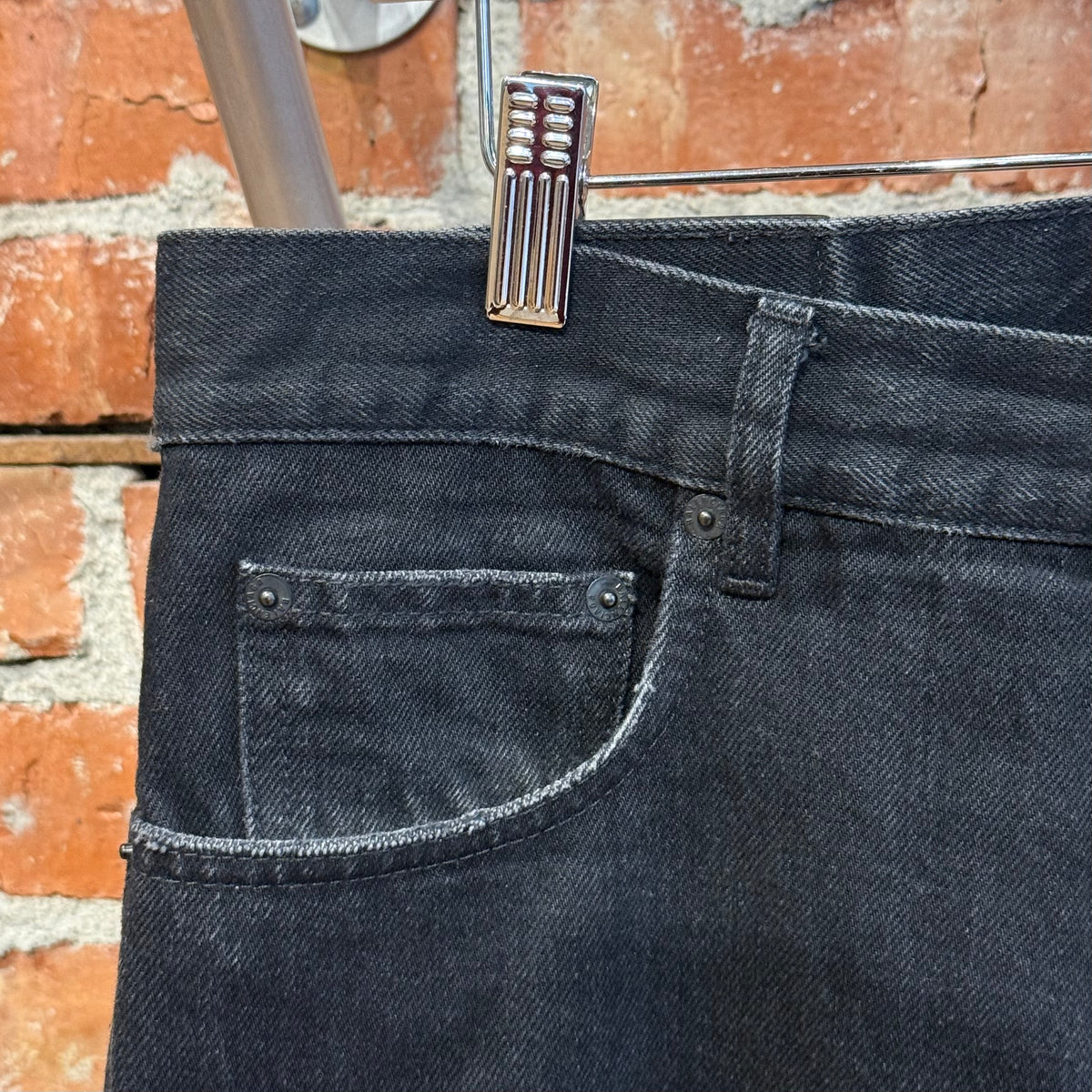 BALENCIAGA SS22 STRAIGHT LEG DISTRESSED DENIM ‘BLACK’