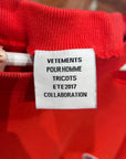 VETEMENTS x CHAMPION SS17 CREWNECK ‘RED’