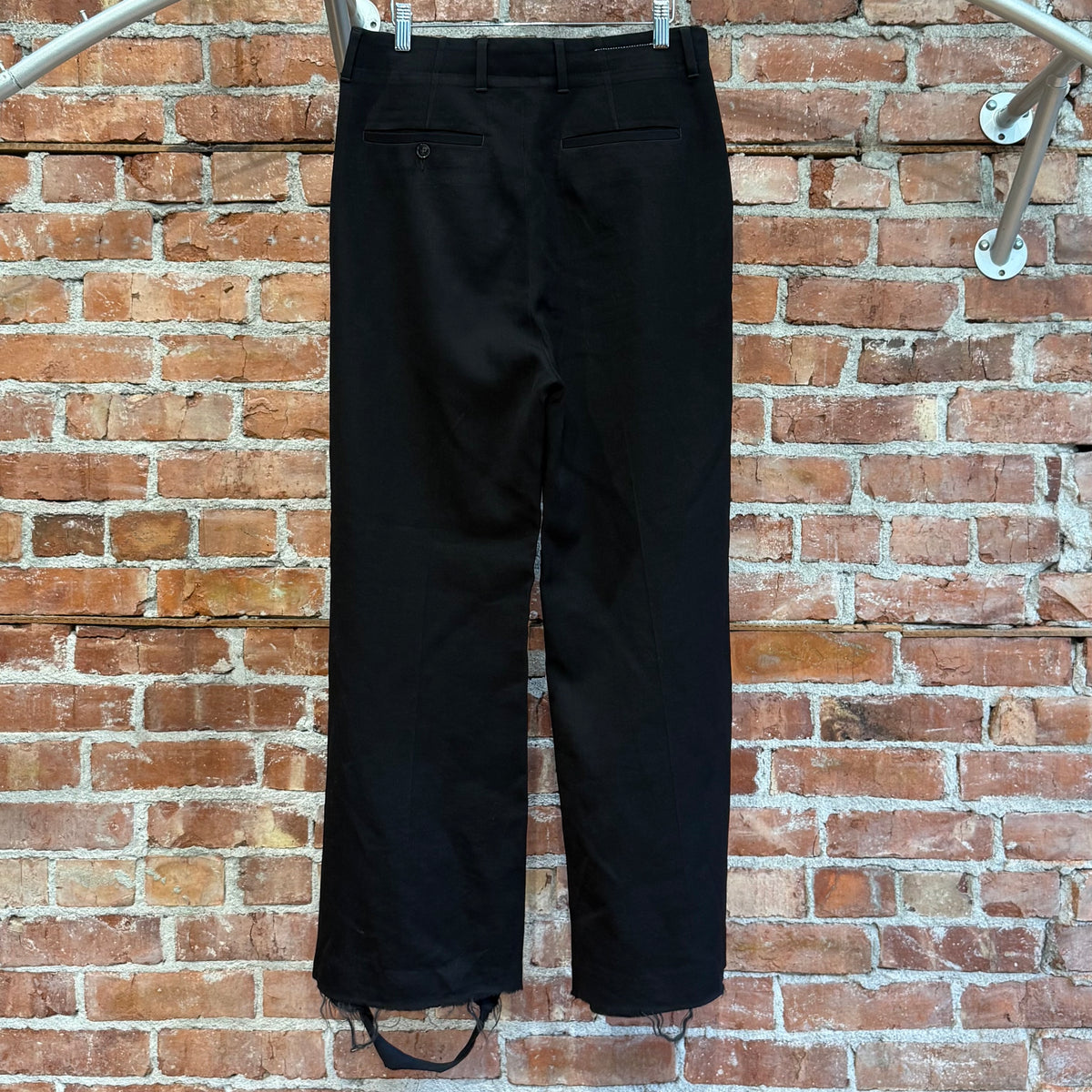 MARGIELA MM6 DISTRESSED TROUSERS ‘BLACK’