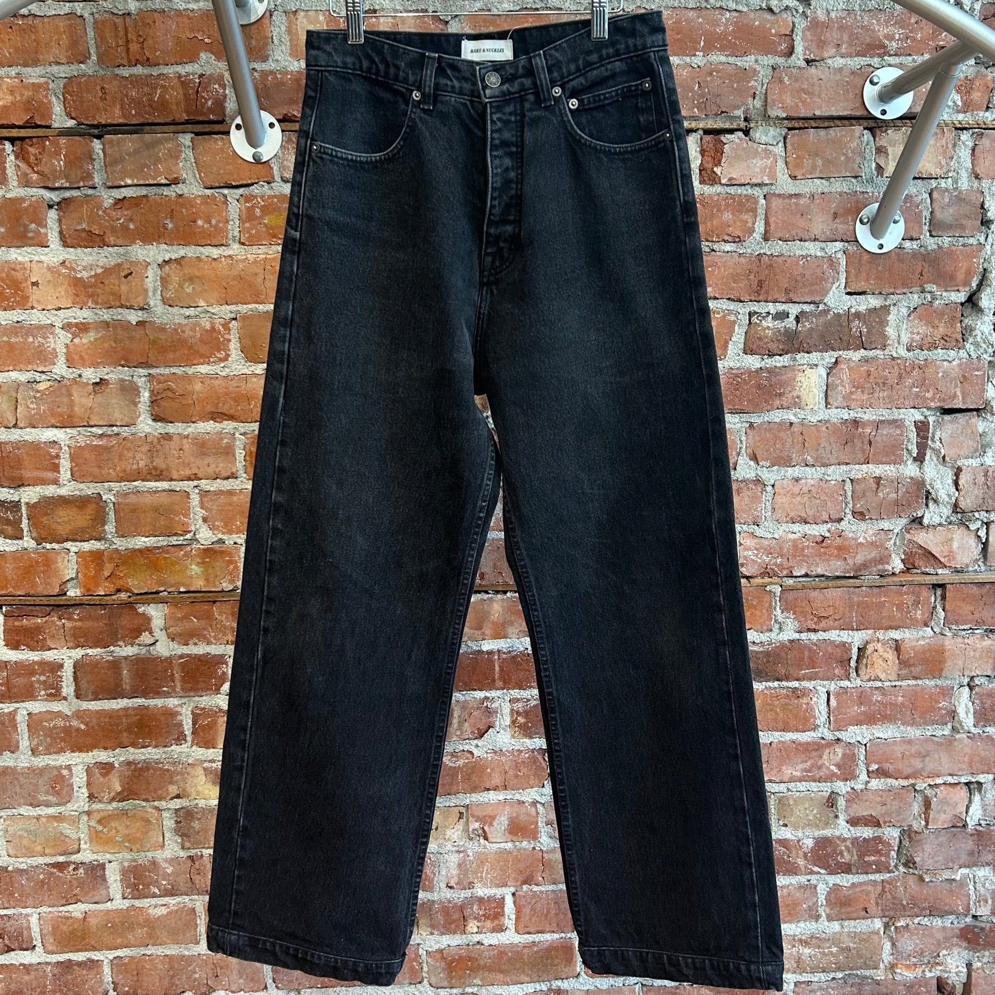 BARE KNUCKLES JAVIER WIDE LEG JEANS ‘BLACK’